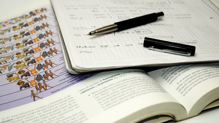 Buch, Block und Stift